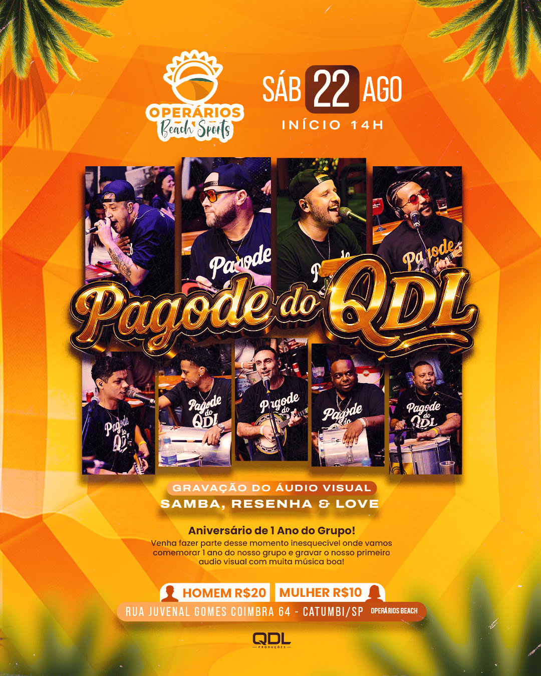 🎶 Pagode do QDL – Samba, Resenha & Love